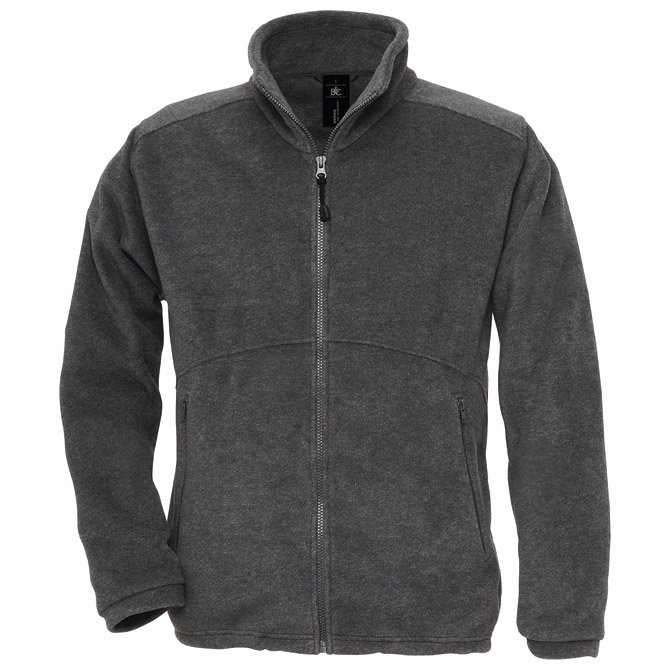 Jakna zip-flis B&C Icewalker 300g siva S!!