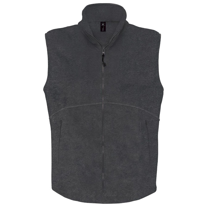 Prsluk zip unisex-flis B&C Traveller 300g sivi S!!