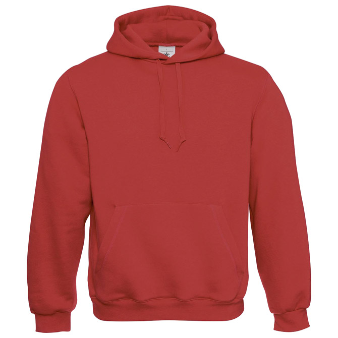Majica dugi rukavi B&C Hooded 280g crvena 2XL!!