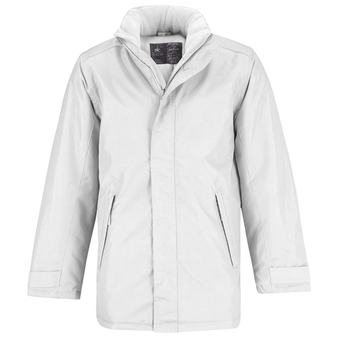 Jakna zip muška B&C Real+ bijela S!!