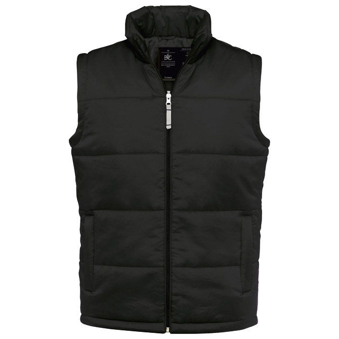 Prsluk zip muški B&C Bodywarmer/men crni XL