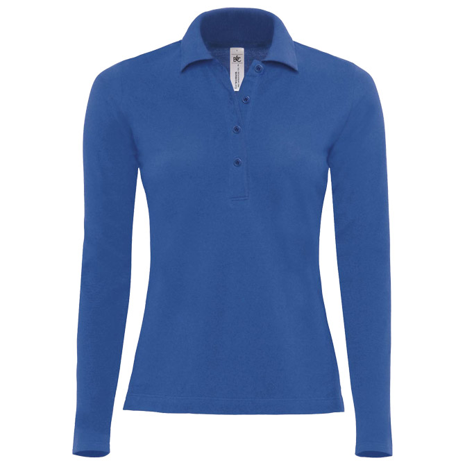 Majica dugi rukavi B&C Safran Pure LSL Women 180g zagrebačko plava 2XL!!