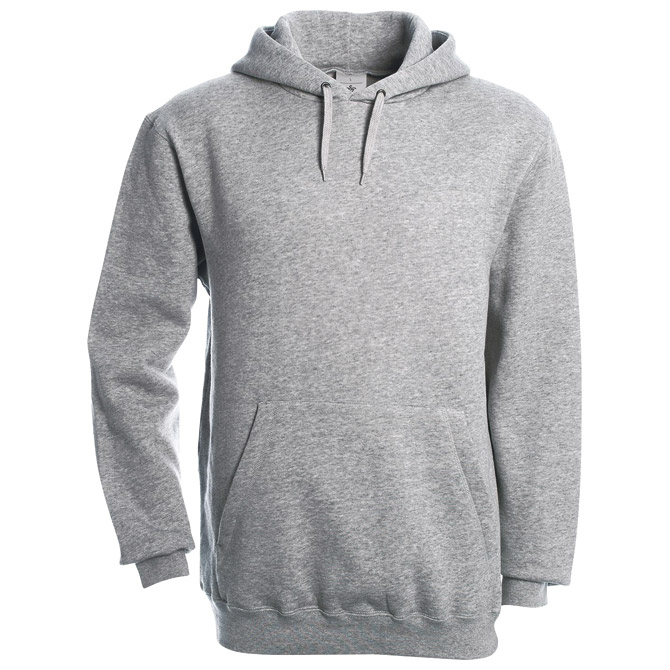 Majica dugi rukavi B&C Hooded 280g svijetlo siva XL!!