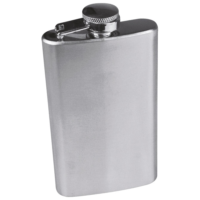 Pljoska metalna 104 ml Fresno srebrna