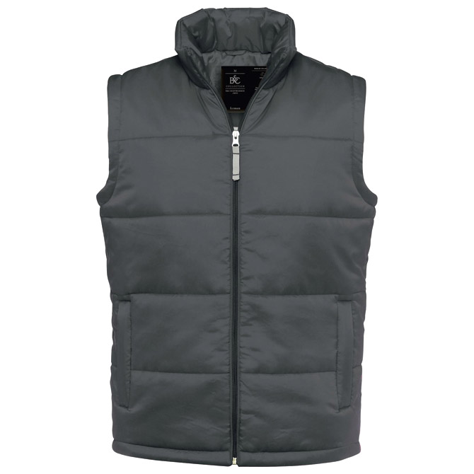 Prsluk zip muški B&C Bodywarmer/men tamno siva XL!!