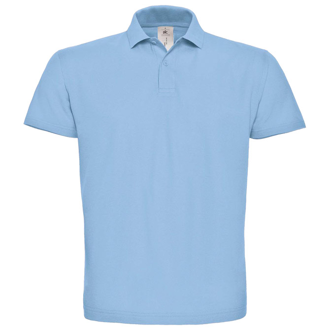 Majica kratki rukavi polo B&C ID.001 180g svijetloplava 2XL