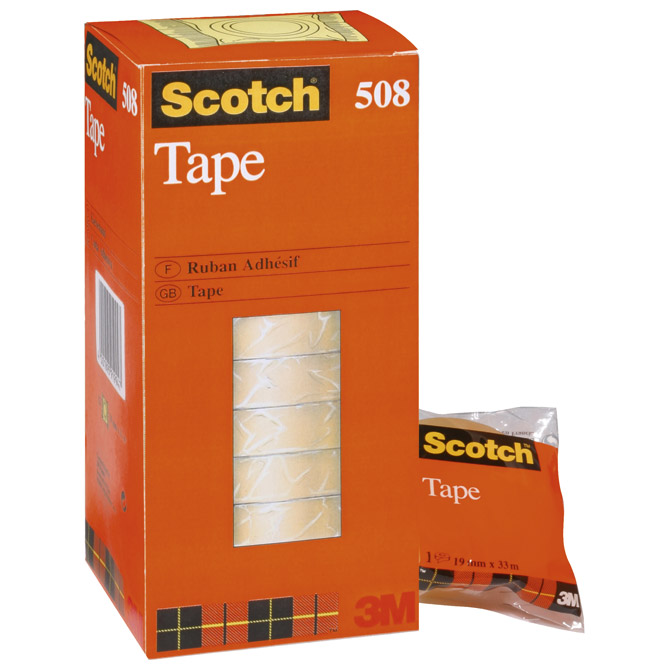 Traka ljepljiva 19 mm/33m Scotch 508 3M.prozirna