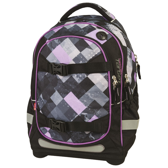 Ruksak školski-notebook anatomski Pink Target 16280 crno-rozi!!