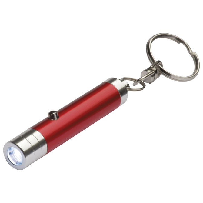 Svjetiljka ručna LED metalna s alkicom crvena!!