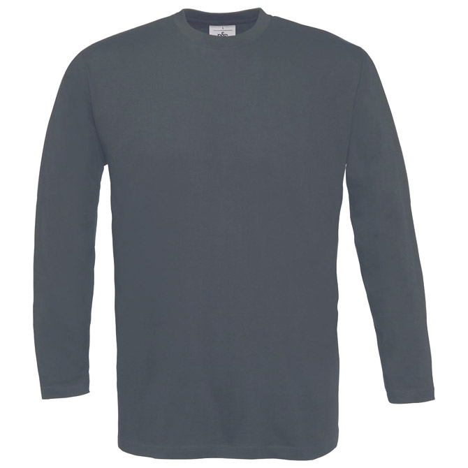 Majica dugi rukavi B&C Exact 190g LSL tamno siva XL!!