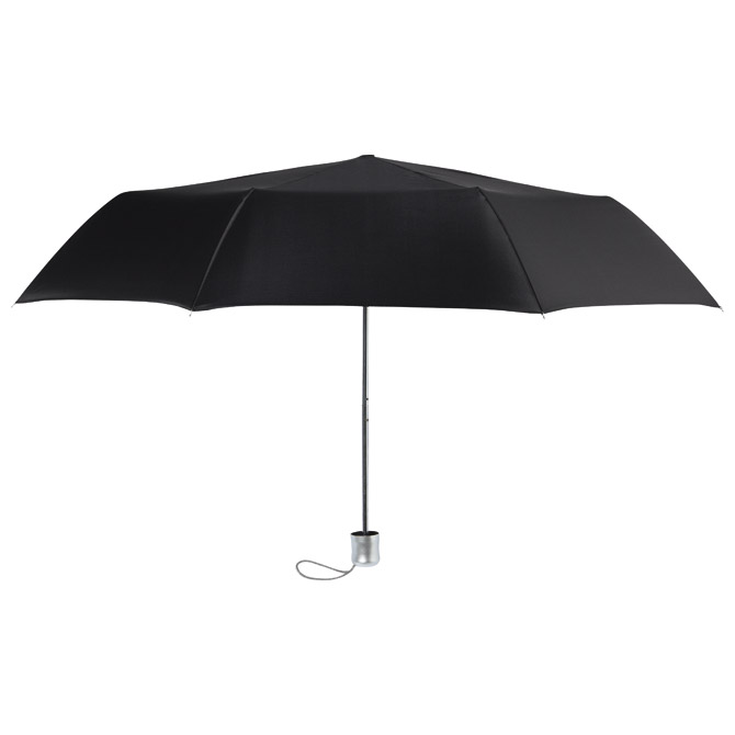 Kišobran ručni sklopivi s plastičnom drškom crni