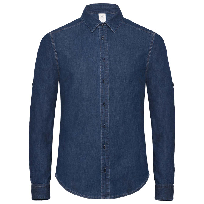 Košulja muška dugi rukavi B&C DNM Vision/Men tamno plava 2XL!!