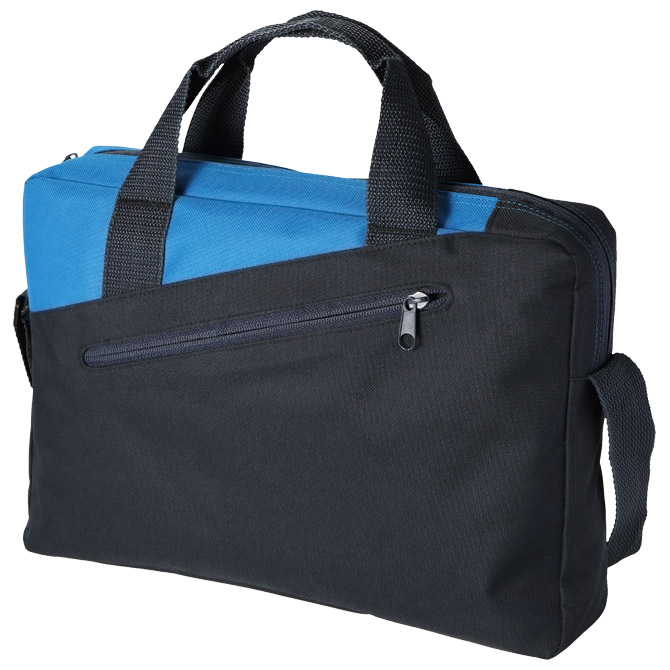 Torba poslovna 34,5x6x24cm crno/zagrebačko plava!!