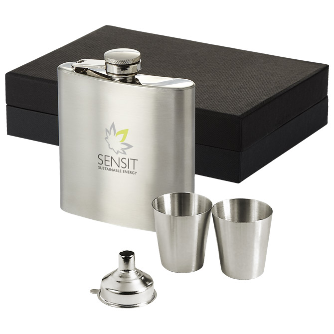 Pljoska metalna 175ml+2 čašice!!