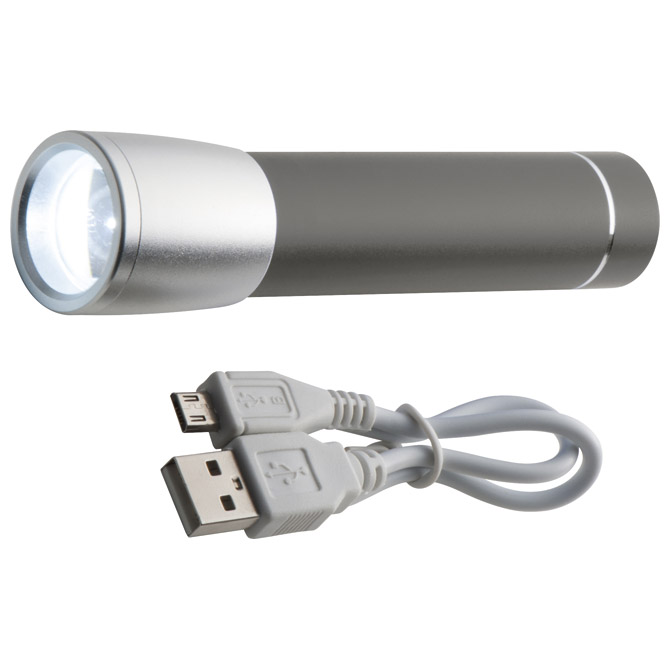 Punjač za mobilne uređaje aluminijski sa svjetlom sivi!!