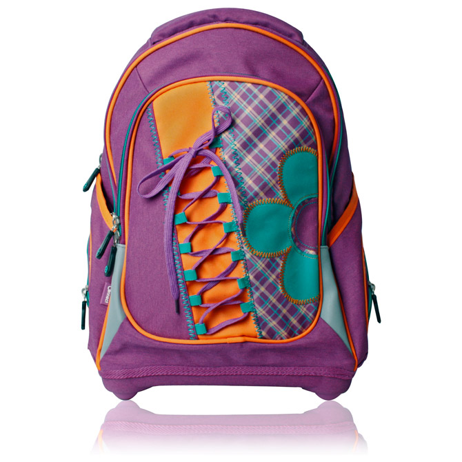 Ruksak školski anatomski lagan Big Flower Connect rozi!!