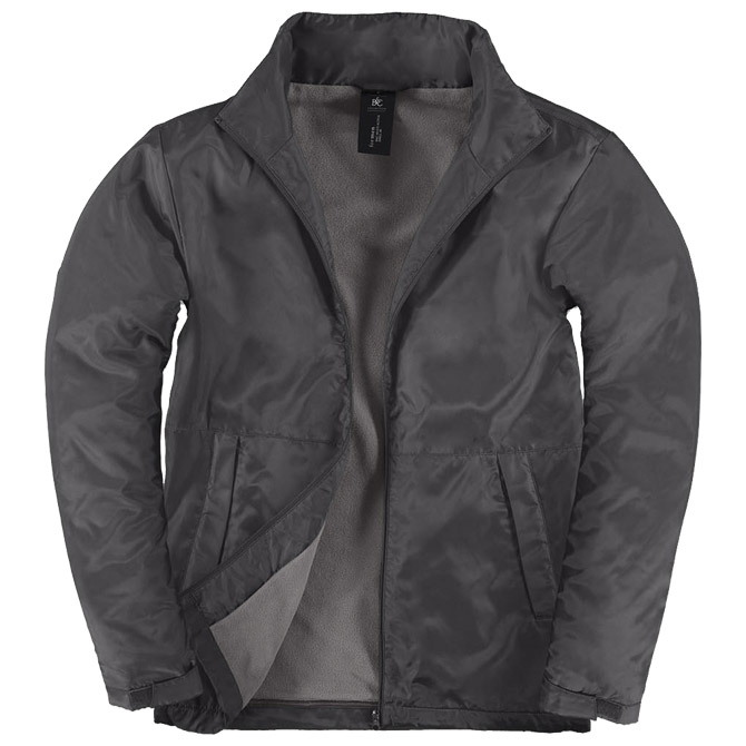 Jakna zip muška B&C Multi-Active/men tamno siva XL!!
