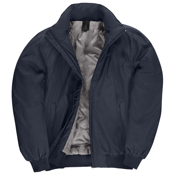 Jakna zip muška B&C Crew Bomber tamno plava M!!