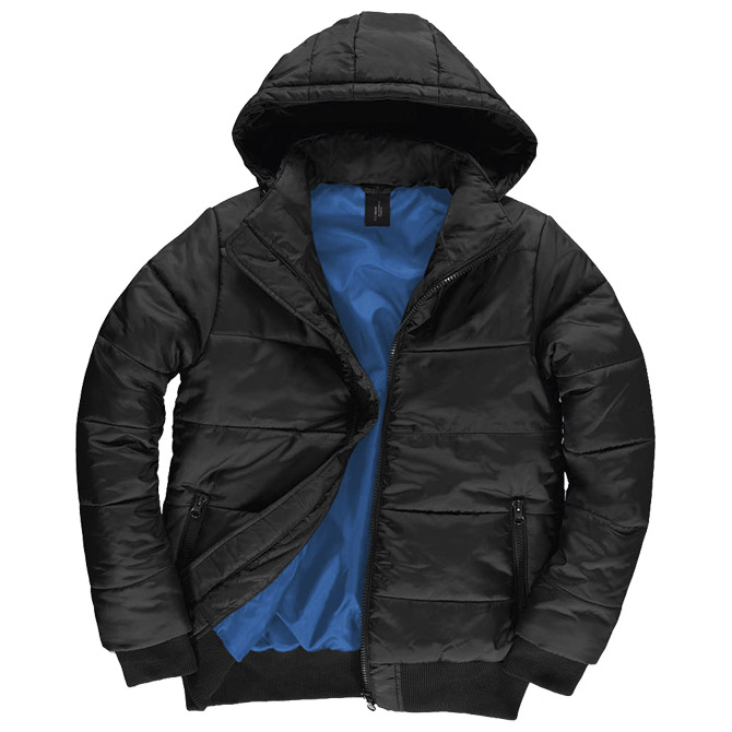 Jakna zip muška B&C Superhood crna M!!