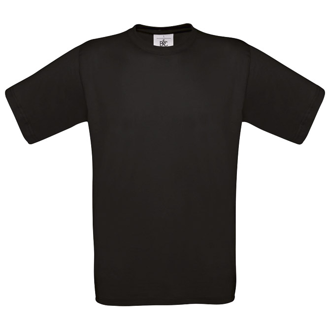 Majica kratki rukavi B&C Exact 190g crna XS!!