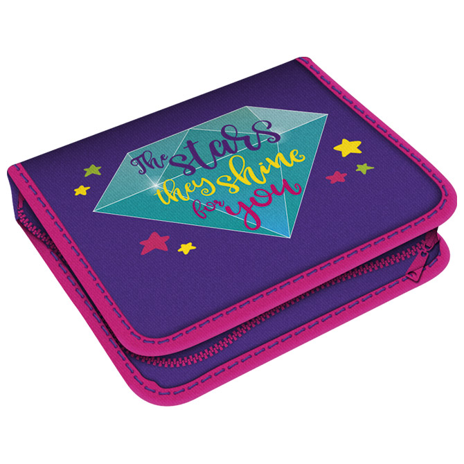 Pernica puna 1zip 2preklopa Shine For You 1B Connect rozo-ljubičasta!!