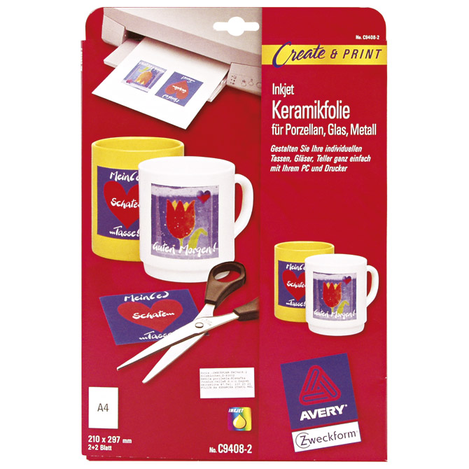 Folija Ink Jet A4 preslikač pk2 Zweckform MD3003