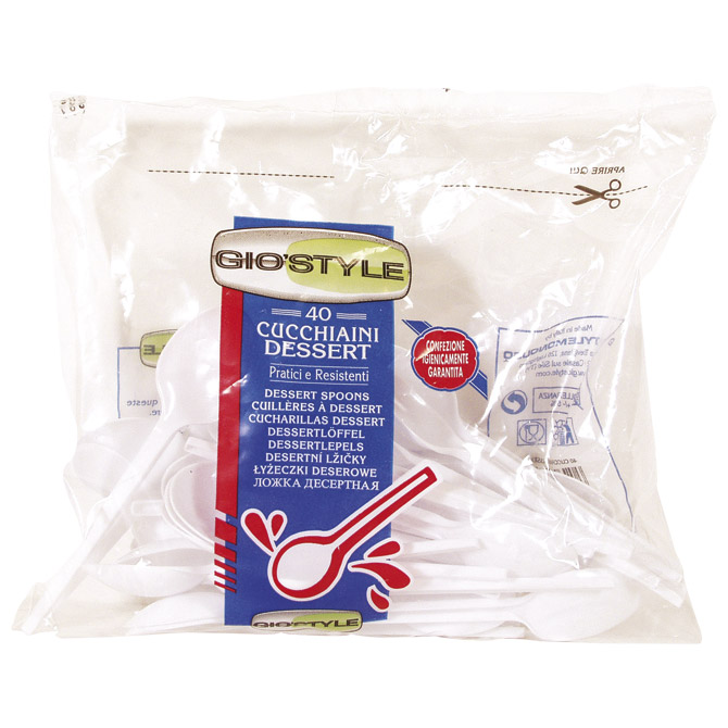 Žličice za kolače pvc pk40 Dopla 03343,03865 bijele blister!!