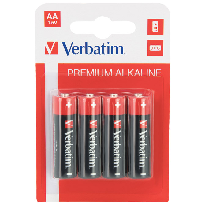[000019421] Baterija alkalna 1,5V AA pk4 Verbatim 49921 LR6 blister