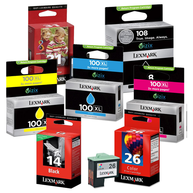 Ink Jet Lexmark no.100XL p/n14N1068E original crni