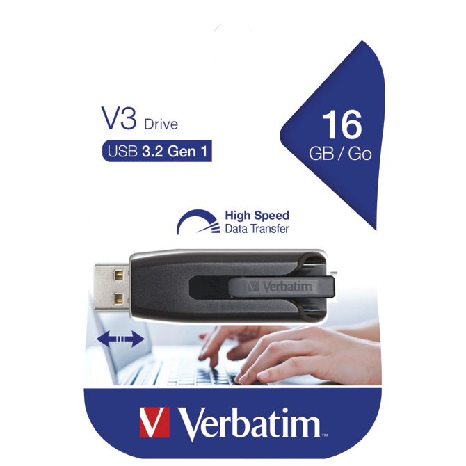 Memorija USB 16GB 3.0 Store'n'Go V3 Verbatim 49172 crna
