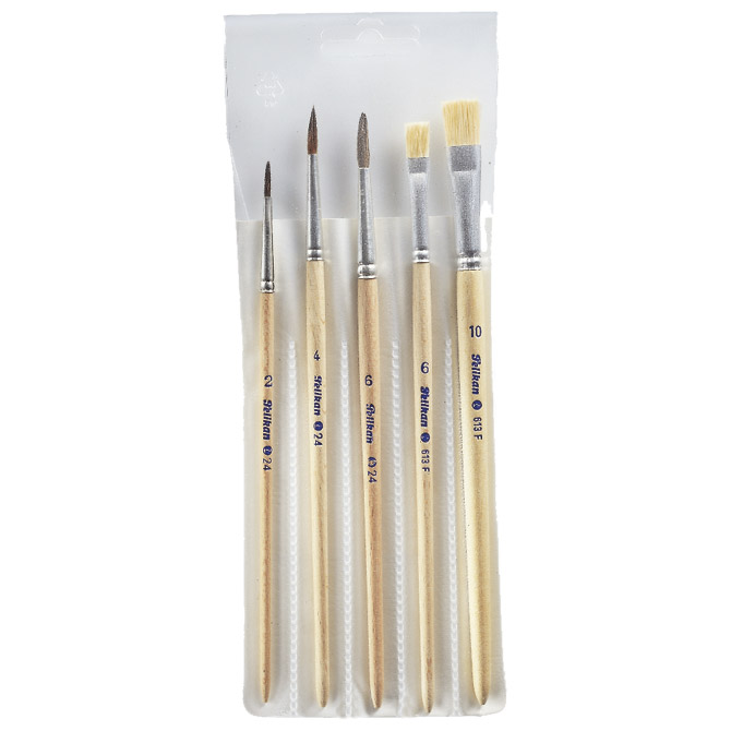 Kist za vodene boje 2,4,6+tempere 6,10 u pvc vrećici Pelikan 718163 (400142597) blister