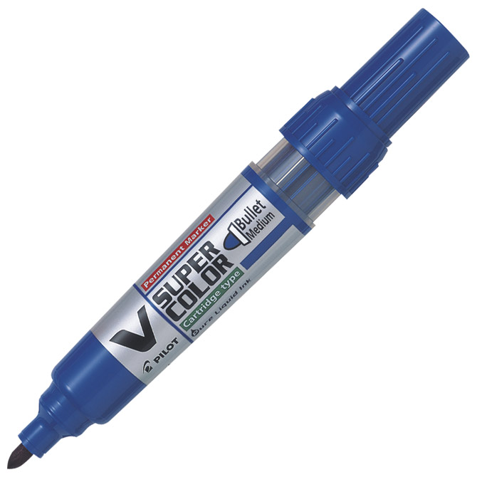 Marker permanentni 0,9 mm okrugli vrh V Super Color Begreen Pilot SCA-VSC-M-BG plavi!!