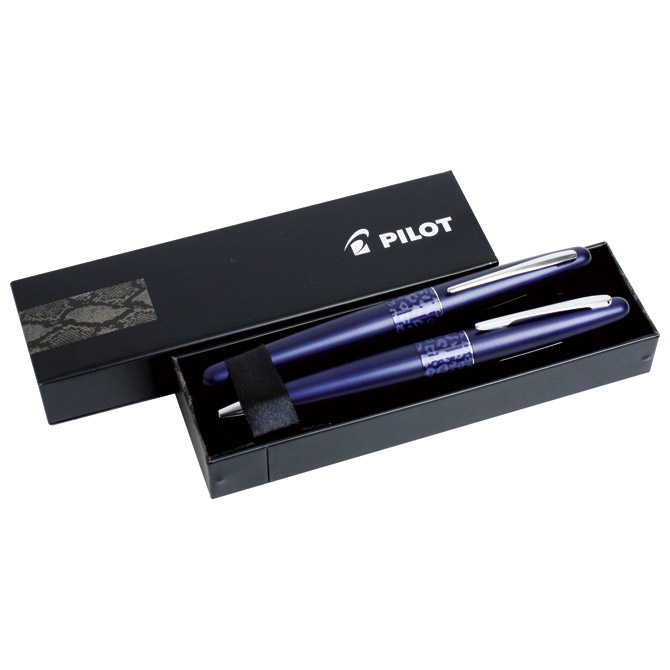 Garnitura olovka kemijska+roler MR2 Leopard Pilot ljubičasta