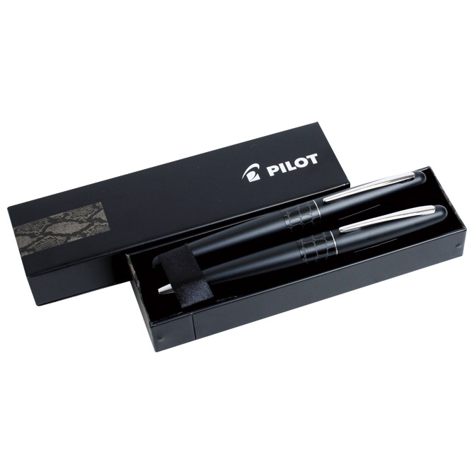 Garnitura olovka kemijska+roler MR2 Crocodile Pilot crna