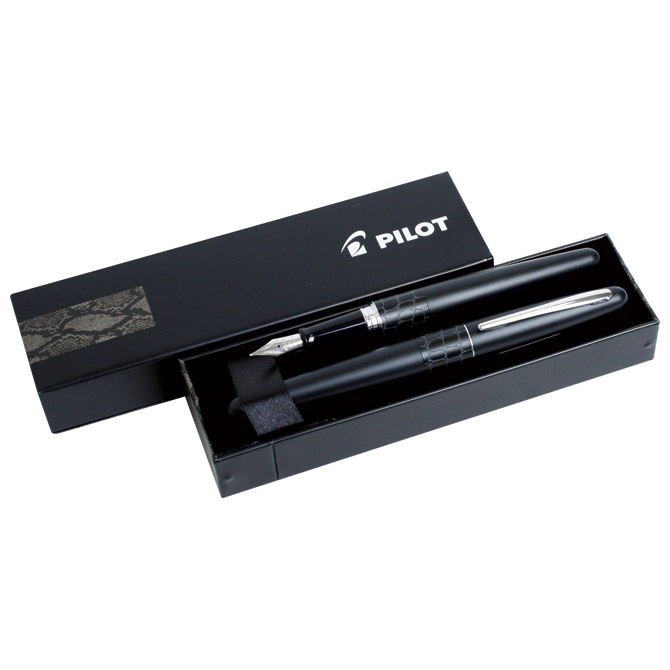 Garnitura roler+nalivpero MR2 Crocodile Pilot crna