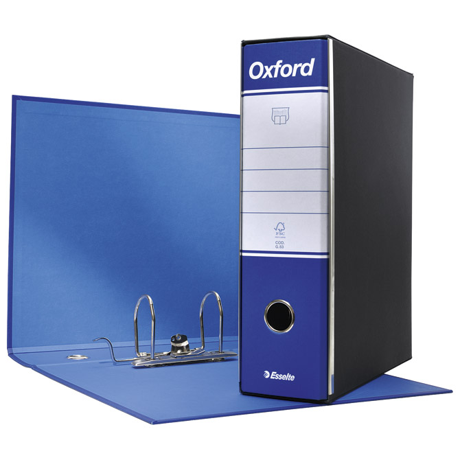 Registrator A4 široki u crnoj kutiji Oxford Esselte 390783050 plavi!!
