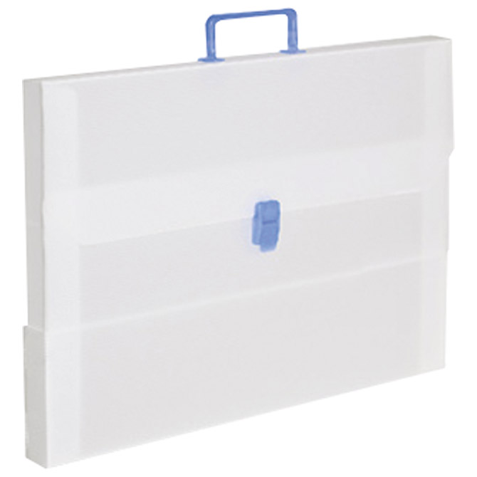 Torba-kofer pp-tvrdi  530x380x35mm Balmar (Dispaco) EURO4T prozirno bijela/plava ručka!!