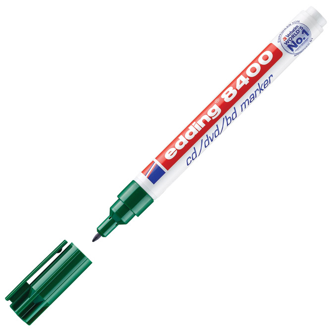 Marker za CD/DVD permanentni 0,5-1 mm Edding 8400 zeleni