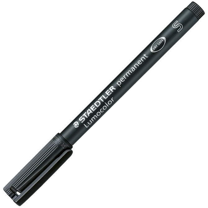 Marker permanentni 0,4 mm reciklirani Lumocolor Staedtler 313-9 crni