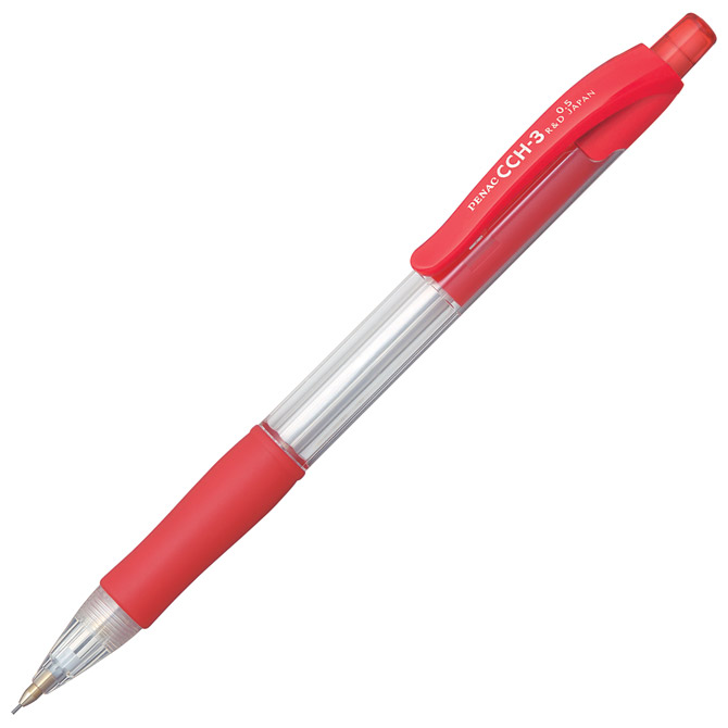 Olovka tehnička 0,5mm grip CCH-3 Penac crvena!!