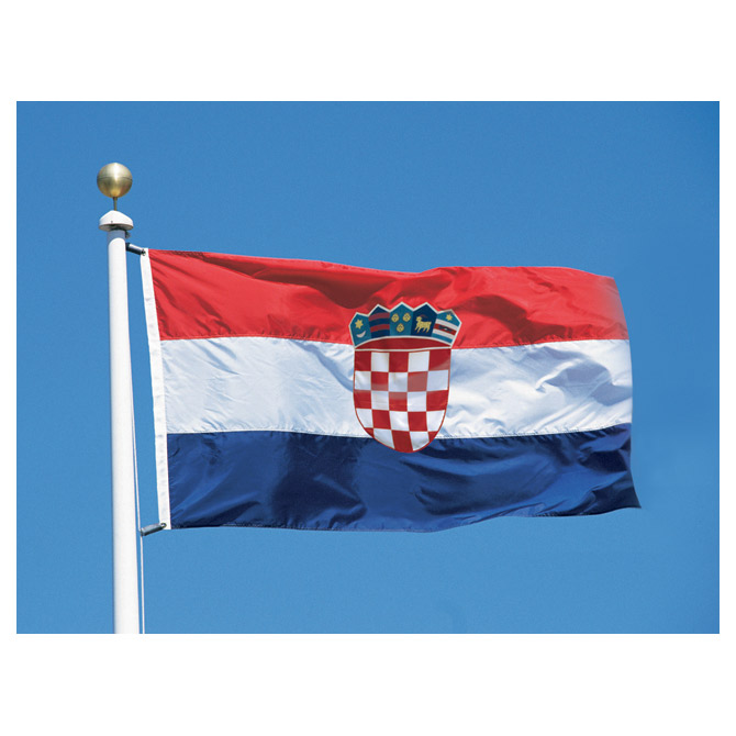 Zastava RH 100x200 cm-sa resicama (svečana)