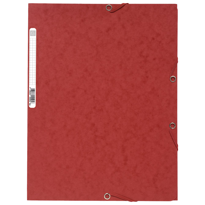 Fascikl klapna s gumicom chartreuse A4 Exacompta 55505E crveni