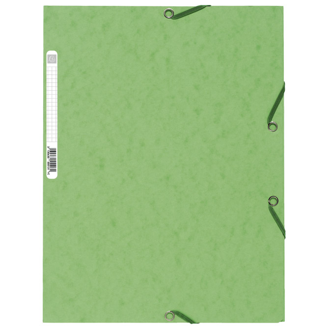 Fascikl klapna s gumicom chartreuse A4 Exacompta 55513E limeta zeleni