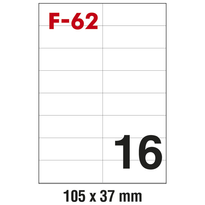 Etikete ILK 105x37 mm pk100L Fornax F-62