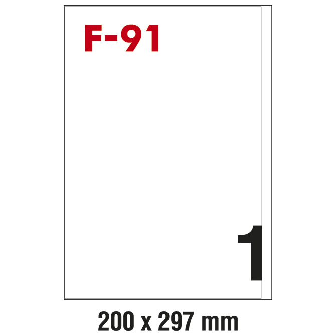 Etikete ILK 200x297 mm pk100L Fornax F-91