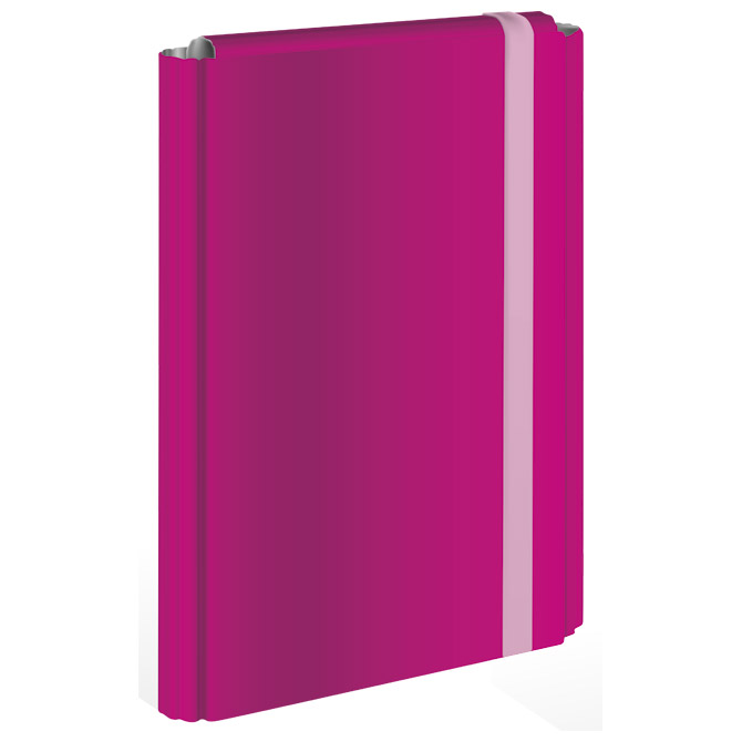 Mapa s gumicom hrbat-30mm A4 karton Interdruk roza