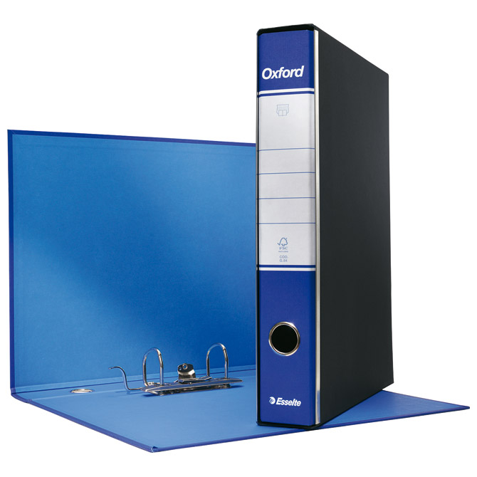 Registrator A4 uski u crnoj kutiji Oxford Esselte 390784050 plavi!!