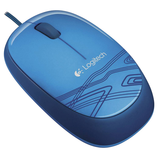Miš usb 3tipke optički M105 Logitech plavi