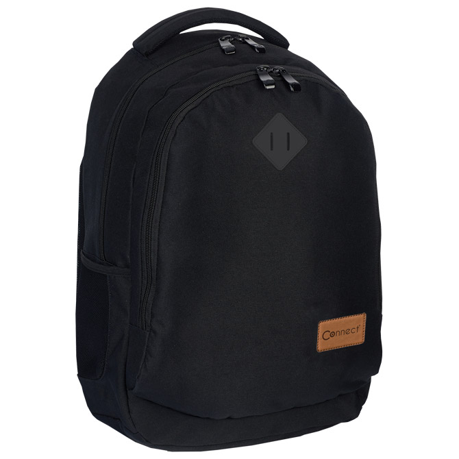 Ruksak školski-notebook anatomski CONN- 68 Connect crni!!