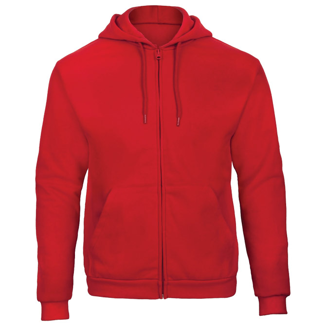 Majica dugi rukavi zip B&C ID.205 270g crvena XL!!